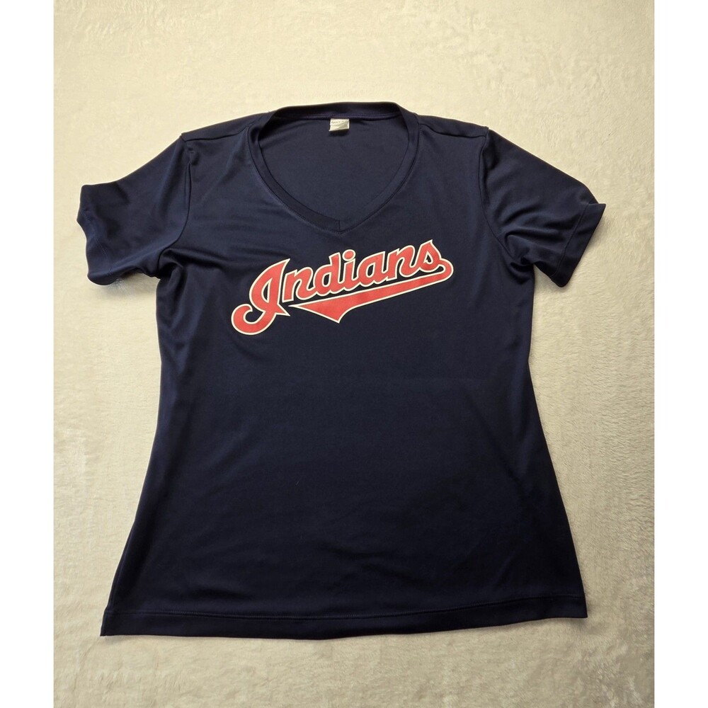 Cleveland Indians Sport Tek Ladies Shirt Medium